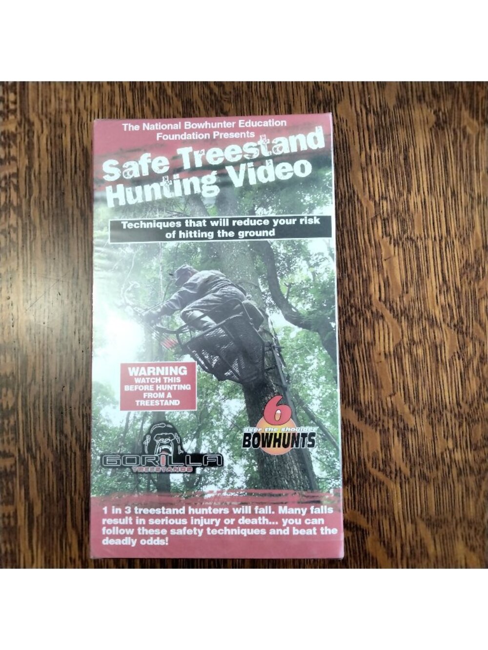 National Bowhunter Education Safe Treestand Hunting VHS Video Tape New Gorilla